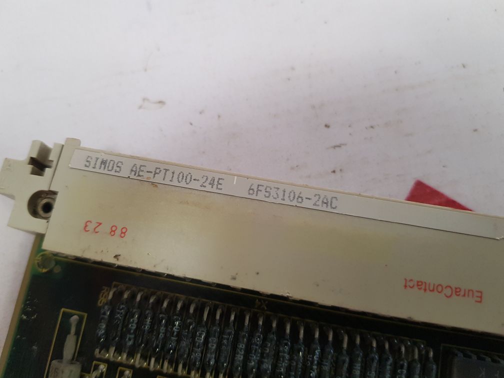 Siemens/Simos 6fs3106-2ac pcb card ae-pt100-24e used
