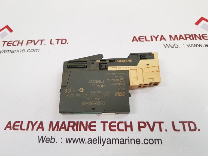 Siemens simatic s7 power module 6es7 138- 4ca00-0aa0 
