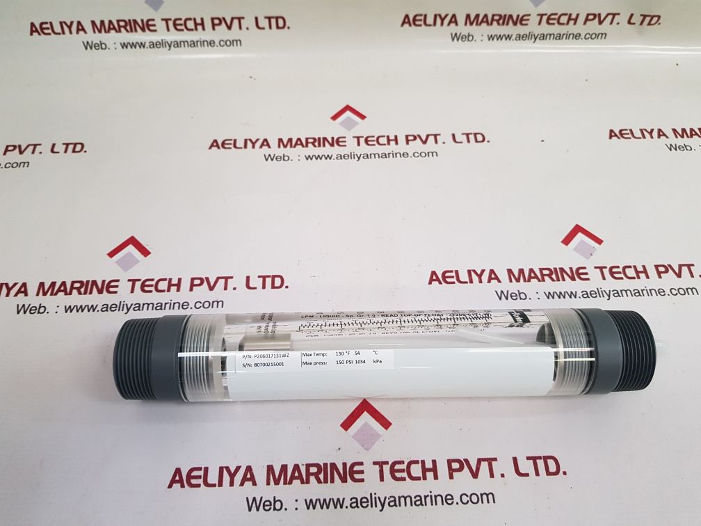 Parker p206017131wz flow product water meter 2-15 gpm
