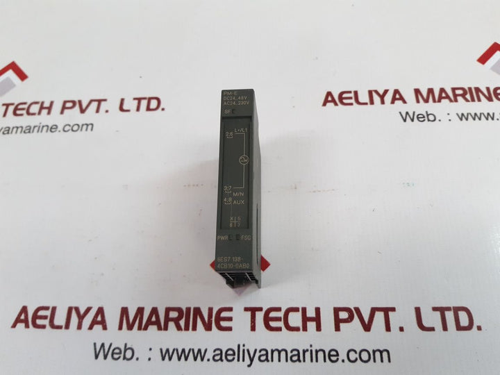 Siemens simatic s7 power module 6es7 138-4cb10-0ab0 
