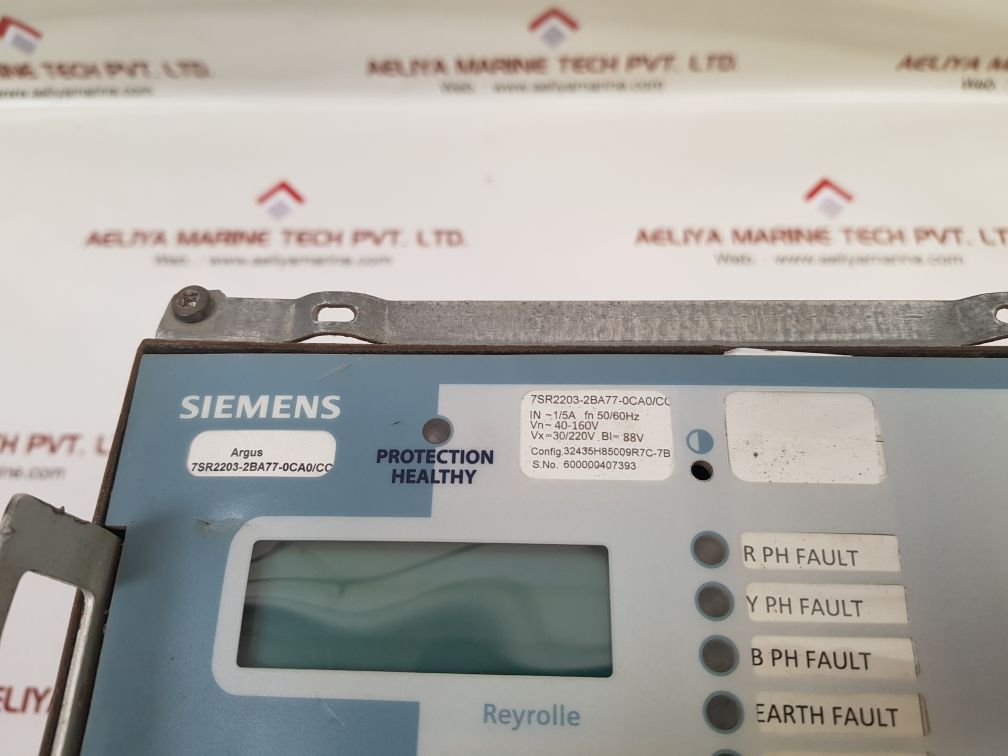 Siemens 7Sr2203-2Ba77-0Ca0/Cc Directional Overcurrent Relay