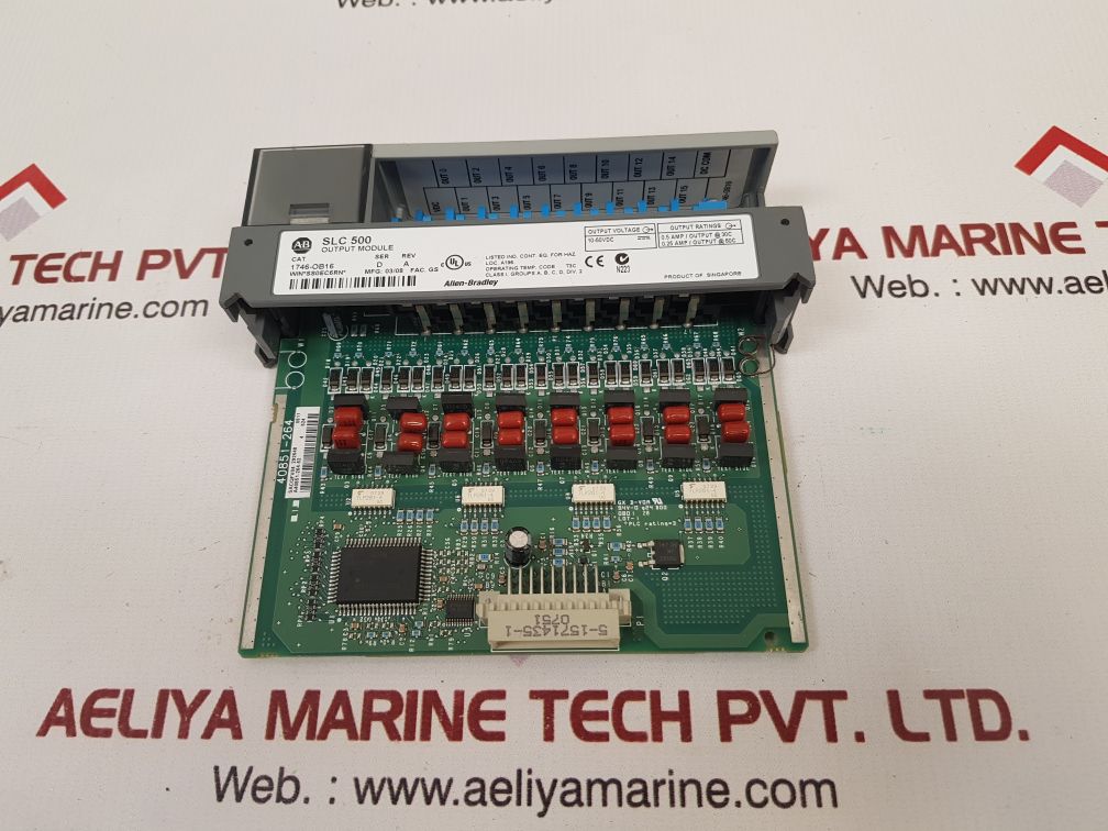 Allen-bradley 1746-ob16 Slc 500 Output Module Ser.D Rev.A