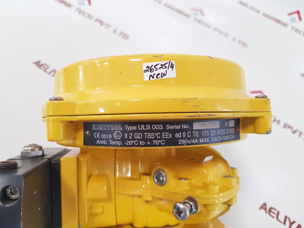 Kinetrol uls 003 universal limit switch box with asco emetxb551b40121852 valve 