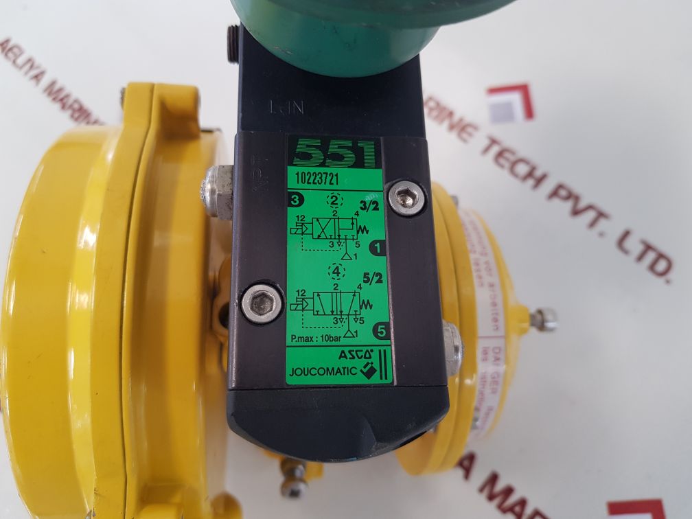 Kinetrol uls 003 universal limit switch box with asco emetxb551b40121852 valve 