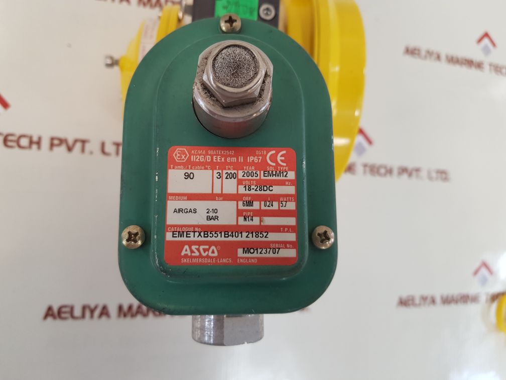 Kinetrol uls 003 universal limit switch box with asco emetxb551b40121852 valve 