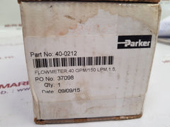 Parker p205020131wz flow reject water meter 40-0212
