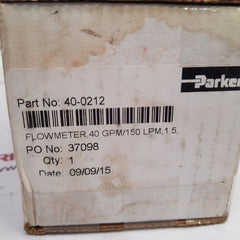 Parker p205020131wz flow reject water meter 40-0212
