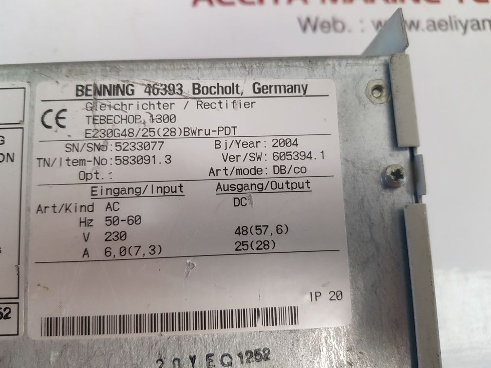 Tebechop 1300 rectifier
