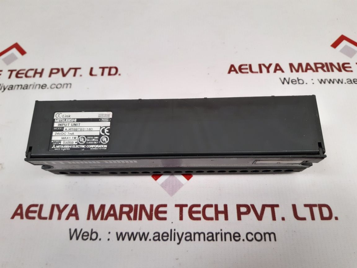 Mitsubishi Aj65Sbtb3-16D Cc-link Compact Type Remote I/O Module