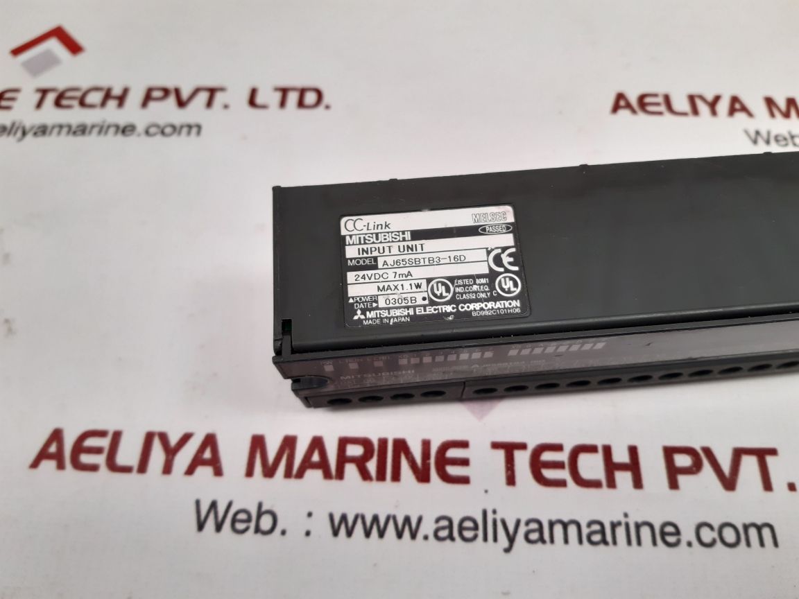 Mitsubishi Aj65Sbtb3-16D Cc-link Compact Type Remote I/O Module