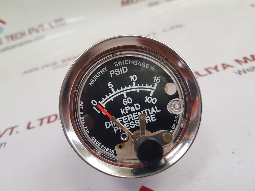 Murphy 05-09-0091 Differential Pressure Swichgage