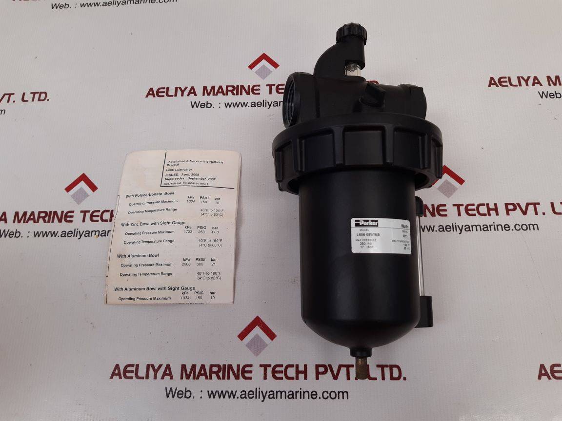 Parker L606-08W/M8 Air Line Lubricator