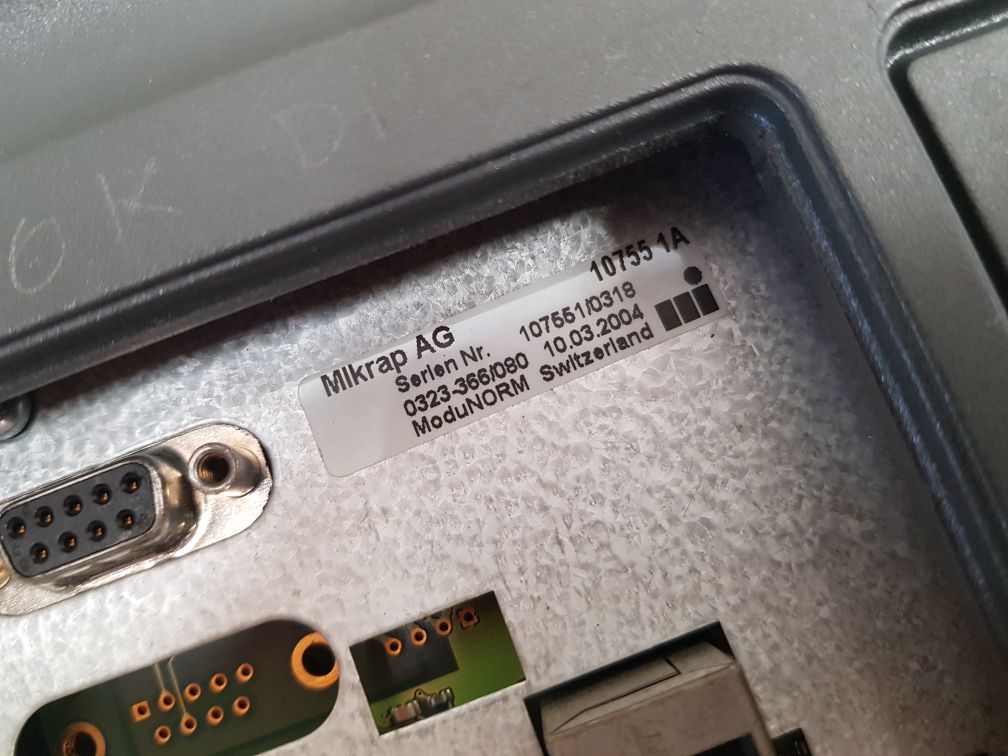 Mikrap lcp-104 modunorm pc control touch screen panel 24vdc/800ma/20va
