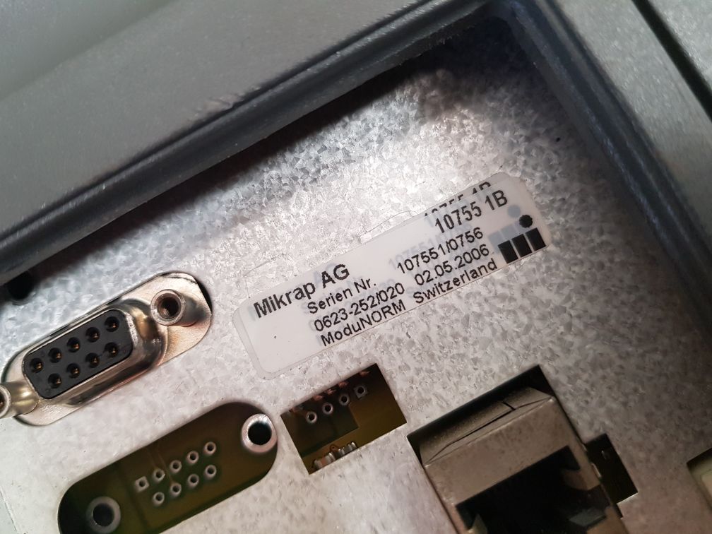 Mikrap lcp-104 modunorm pc control touch screen panel 10755 1b
