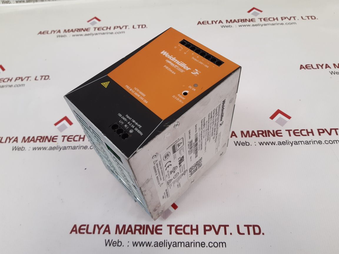 Weidmuller pro max 480w 24v 20a power supply 1478140000
