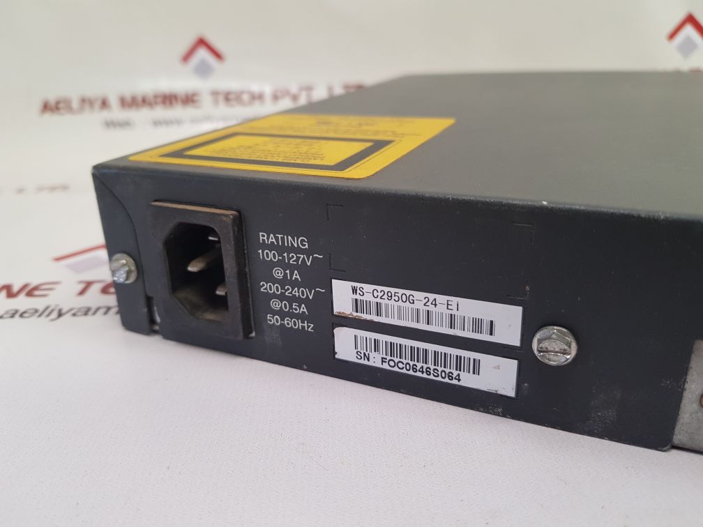 Cisco systems ws-c2950g-24-ei ethernet switch
