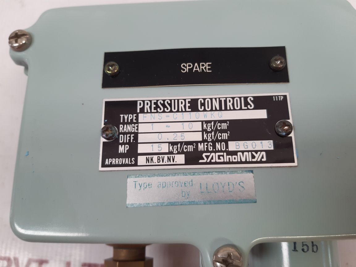 Saginomiya fns-c110wkq pressure control