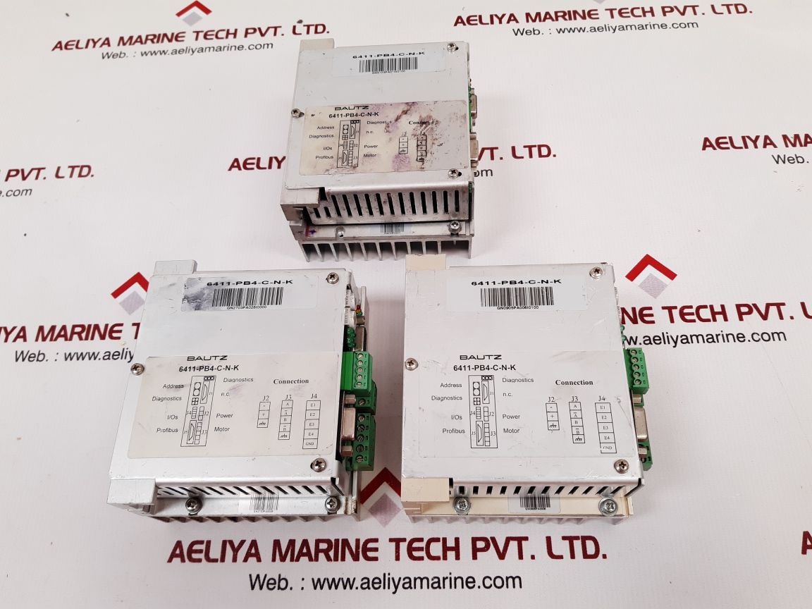 Bautz 6411-pb4-c-n-k servodrive profibus stepper motor controller Used