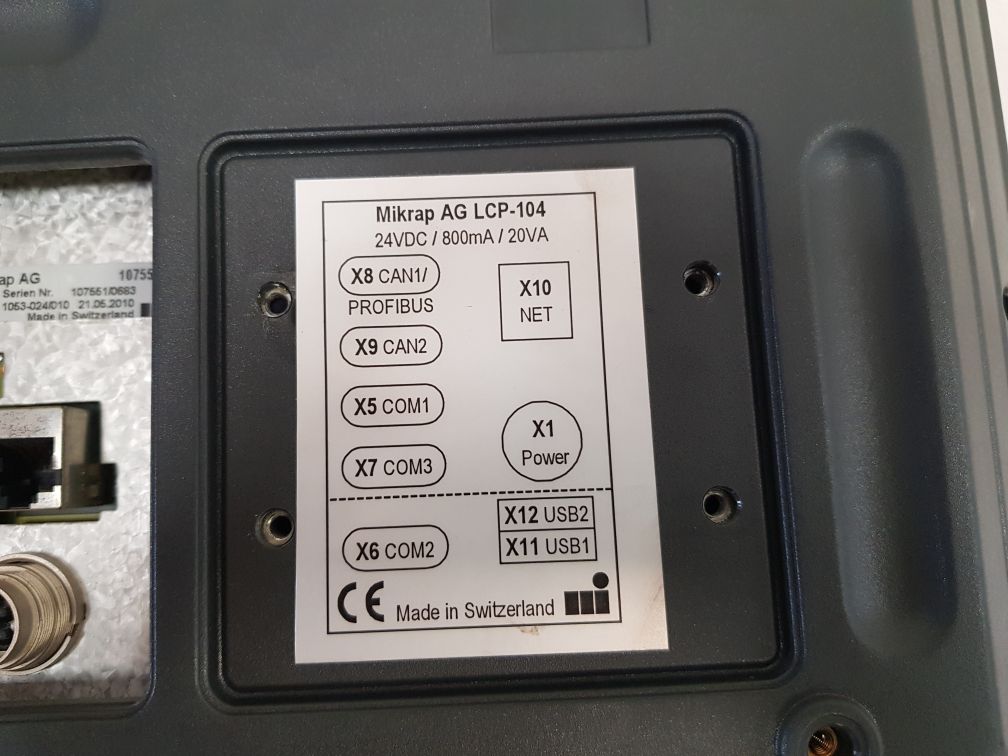 Mikrap lcp-104 pc control touch screen panel 10755 1c
