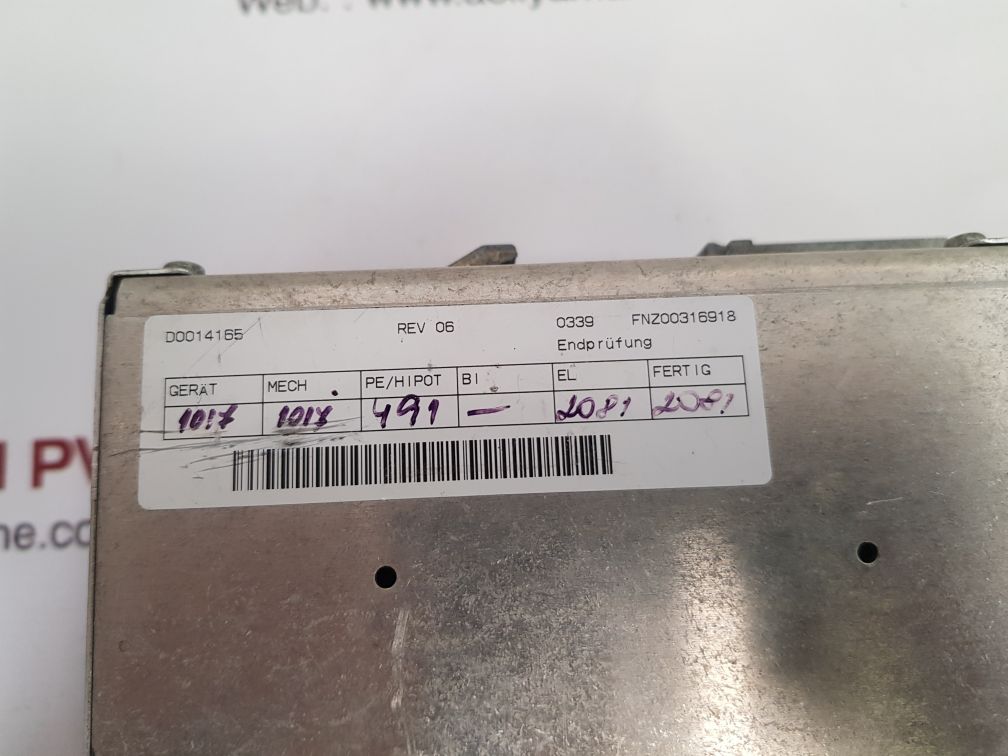 Phoenix contact quint-ps-100-240ac/24dc/10 power supply rev 06 
