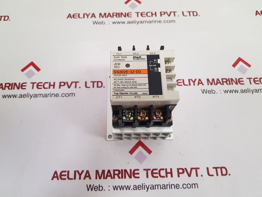Fuji electric ss202e-3z-d3 solid state contactor relay used