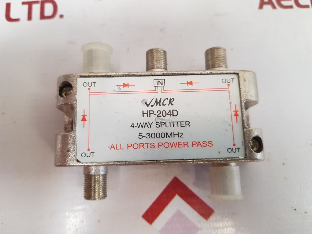 Mcr Hp-204D 4-way Splitter