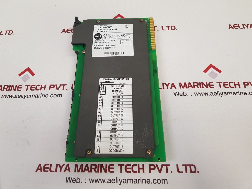 Allen Bradley 1771-obd Output Module 96211472 A01