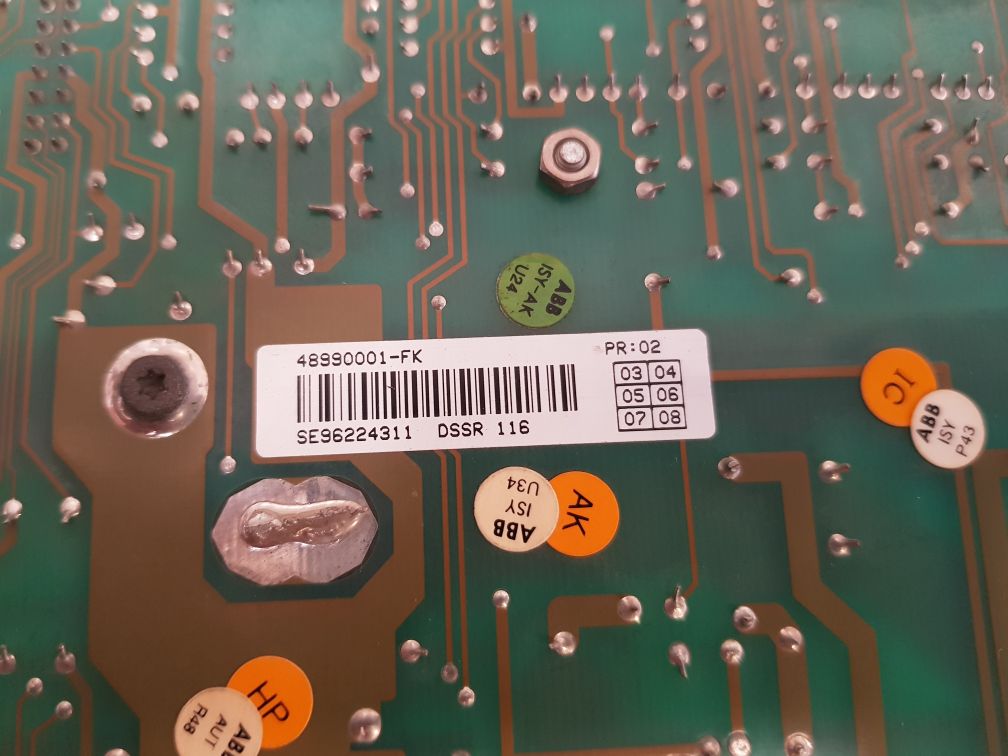 Abb Dssr 116 Power Supply Circuit Board 48990001-fk Pr.02