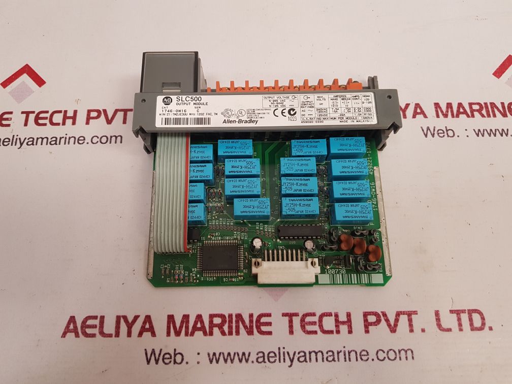 Allen-bradley 1746-ow16 Ser.C Slc 500 Output Module Used