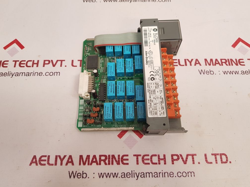 Allen-bradley 1746-ow16 Ser.C Slc 500 Output Module Used