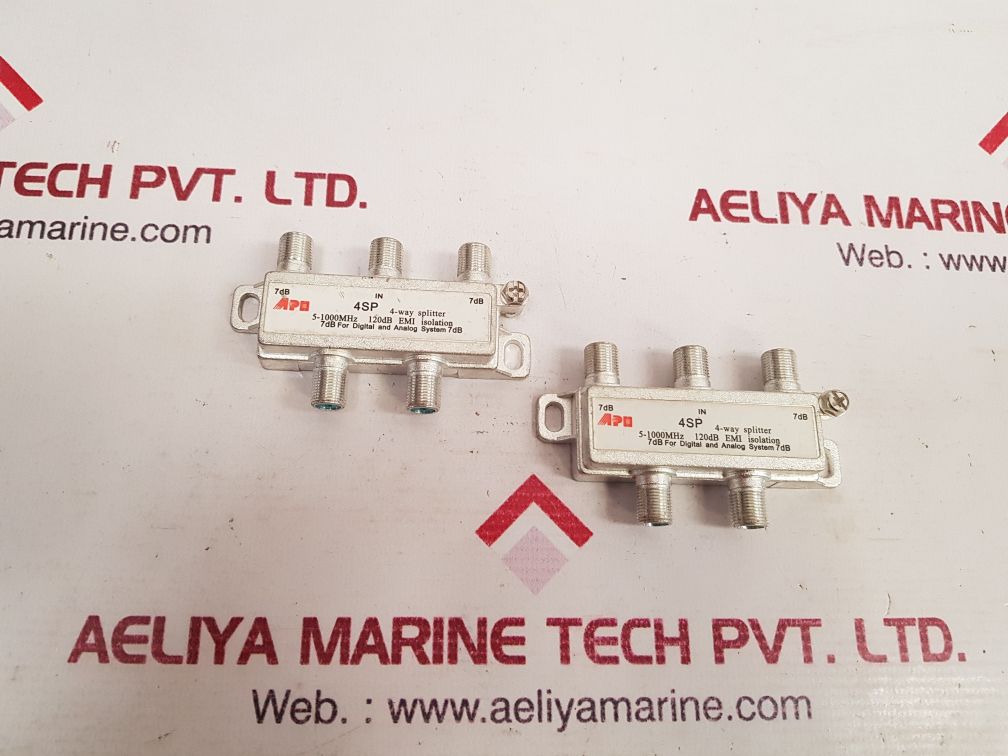 Set Of 5X Aph 4Sp 4-way Splitter 5-1000Mhz