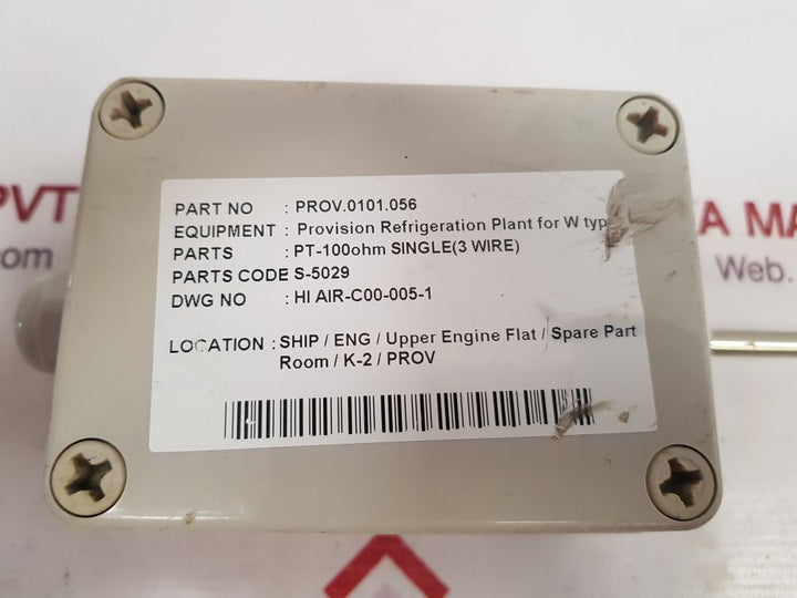 Provision Refrigeration Plant For W Type Prov.0101.056