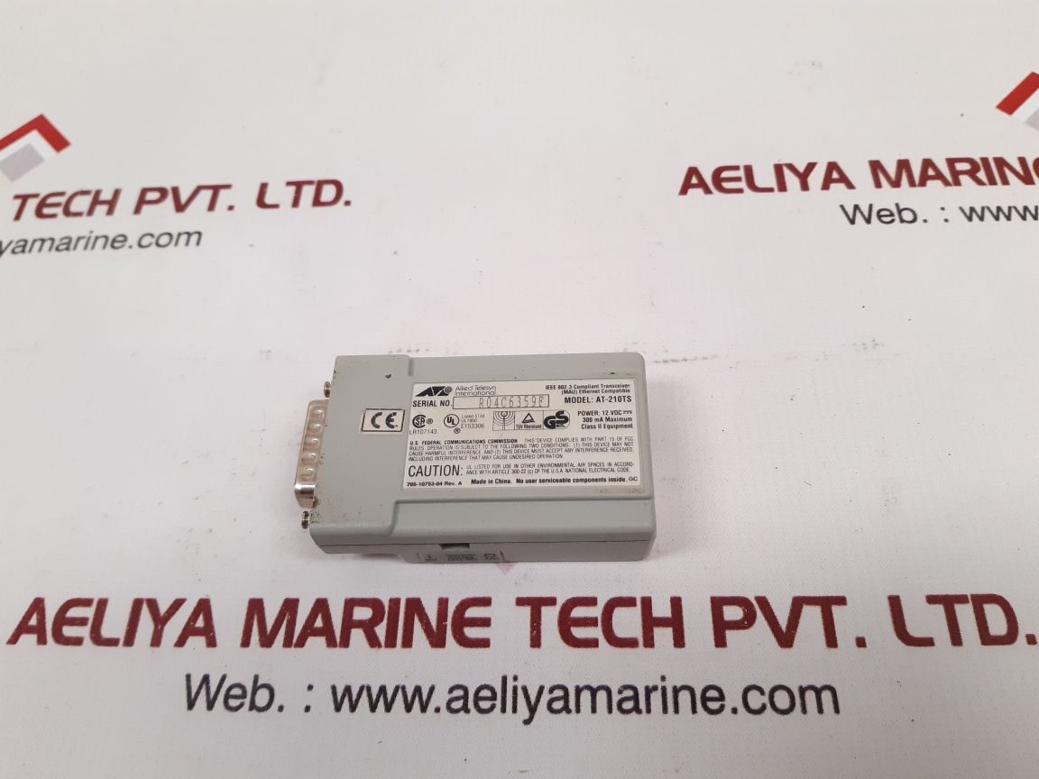 Allied Telesyn Centrecom 210Ts Twisted Pair Transceiver At-210Ts
