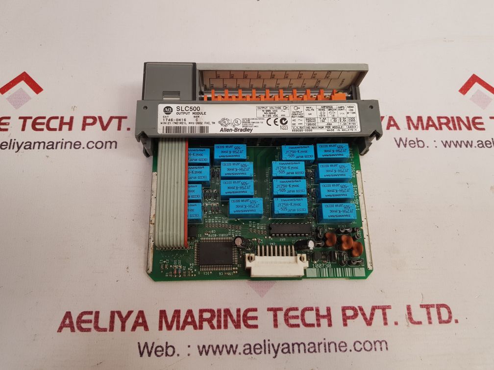 Allen-bradley 1746-ow16 Ser.C Slc500 Output Module Used