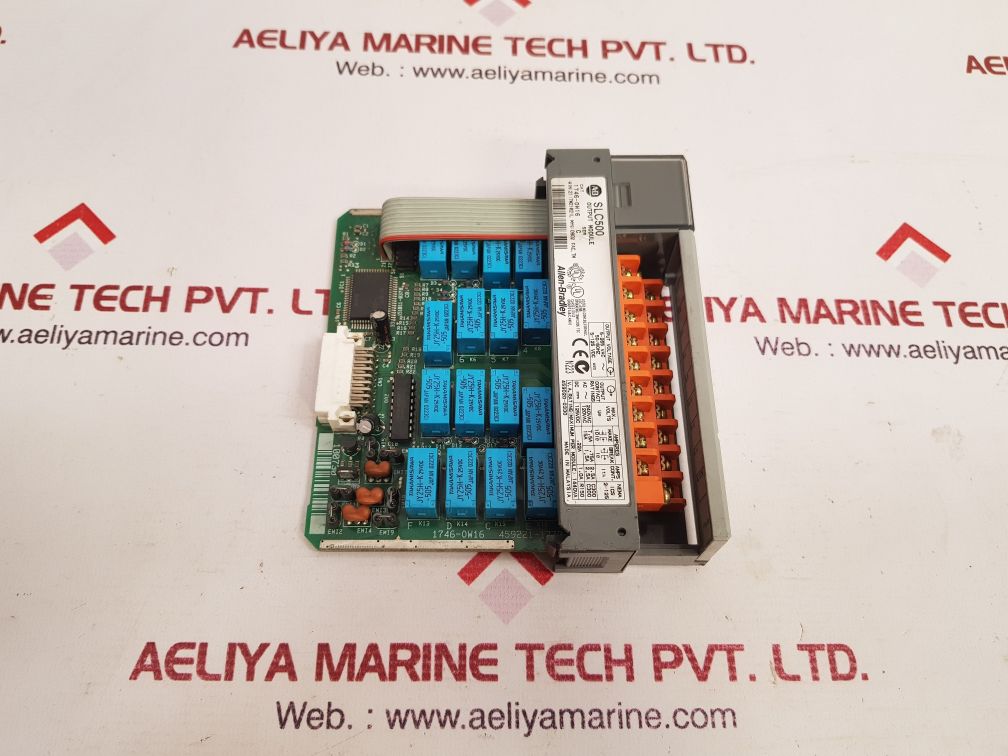 Allen-bradley 1746-ow16 Ser.C Slc500 Output Module Used
