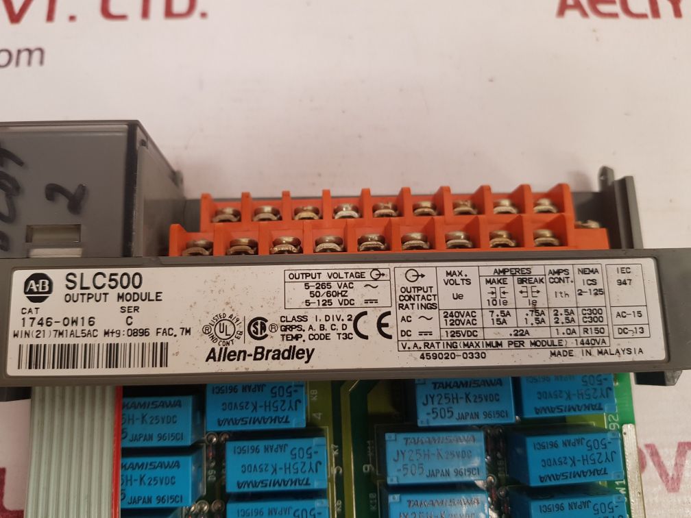 Allen-bradley 1746-ow16 Slc500 Output Module Used