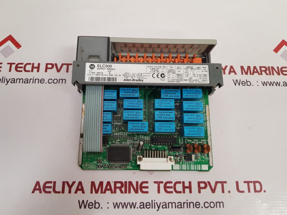 Allen-bradley 1746-ow16 Ser.D Slc500 Output Module