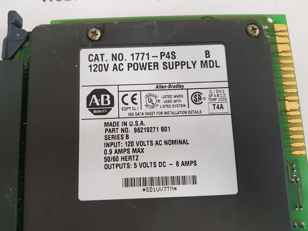 Allen-bradley 1771-p4S Ser.B Power Supply Module 96219271 B01