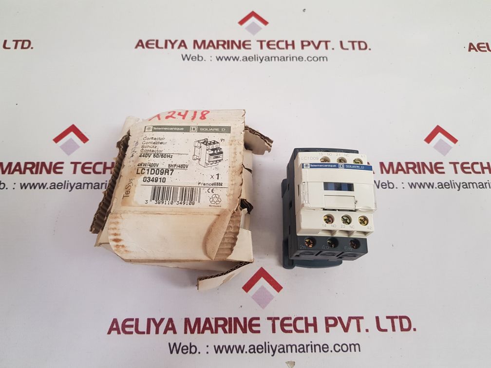 Telemecanique/Schneider Lc1D09R7 Contactor New
