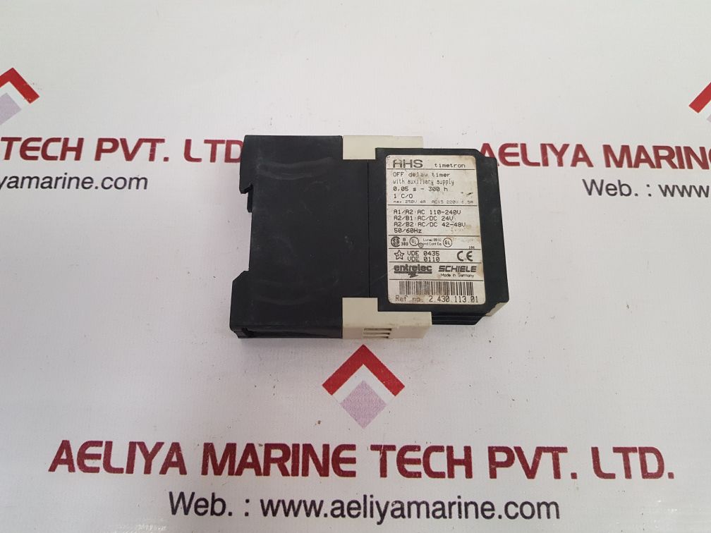 Entrelec Schiele Ahs Timetron 2.430.113.01 Off Delay Timer
