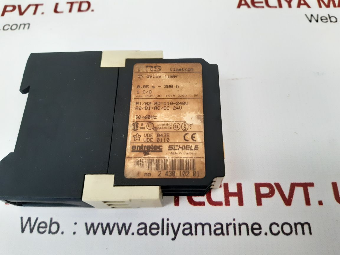 Entrelec Schiele Ers Timetron 2.430.102.01 Delay Timer
