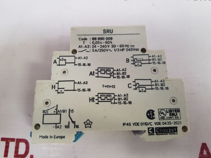 Crouzet Sru 88 890 008 Timer
