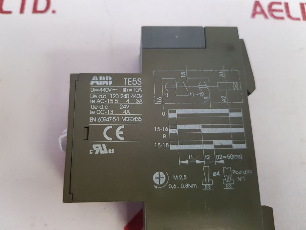 Abb Te5S Star-delta Timer Used
