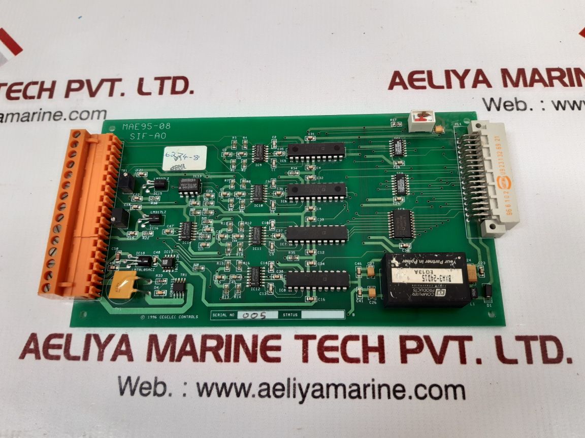 Cegelec Controls Mae95-08 Circuit Board Used

