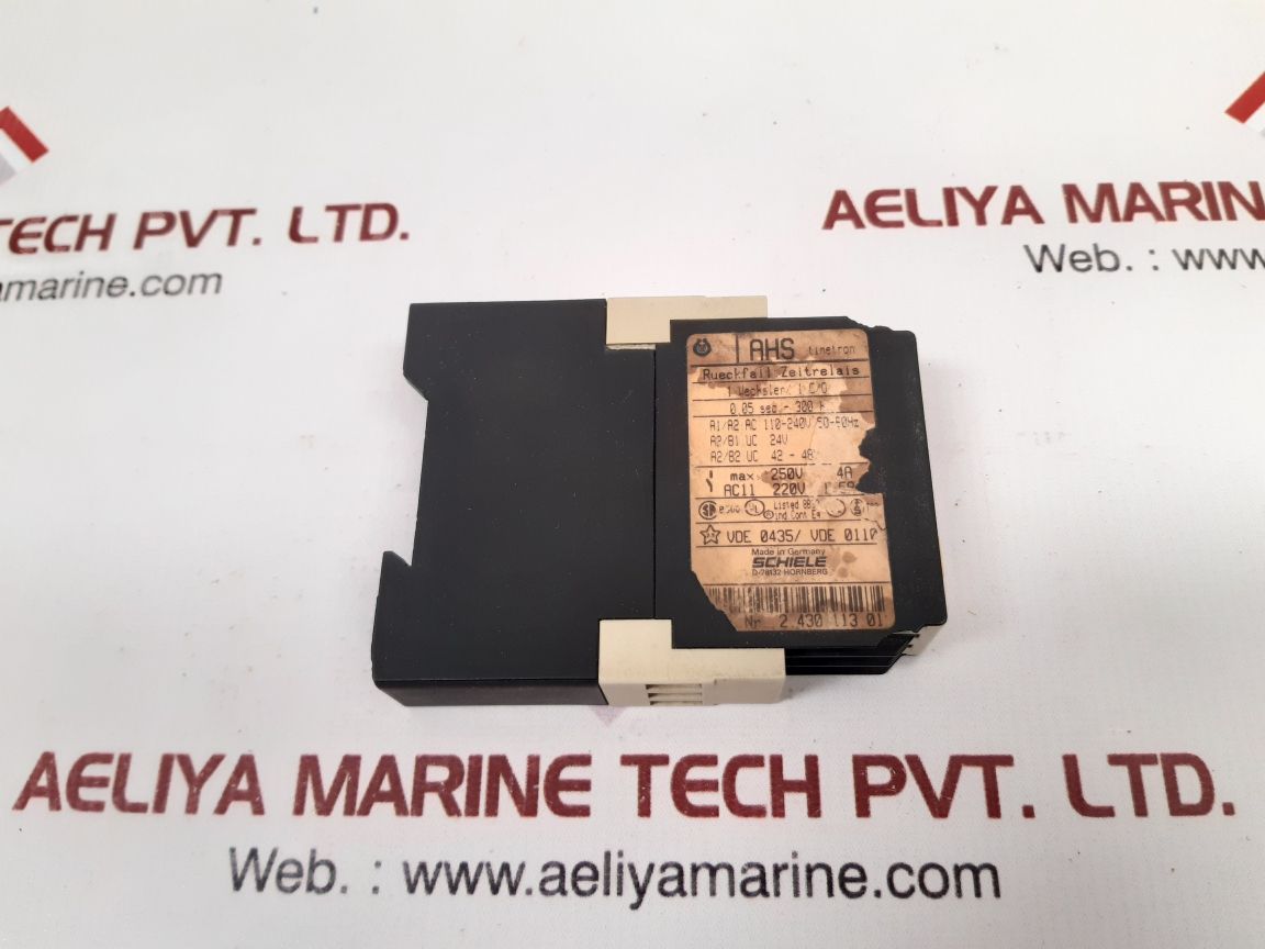 Schiele Ahs Timetron 2.430 113.01 Off Delay Timer Used

