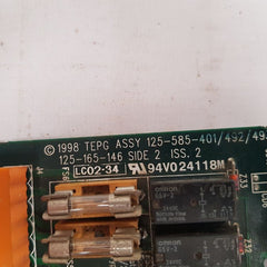 Tepg 125-165-146 Pcb Card 125-585-401/492/493