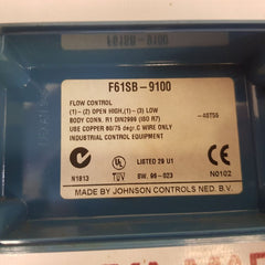 Johnson F61Sb-9100 Flow Control Switch