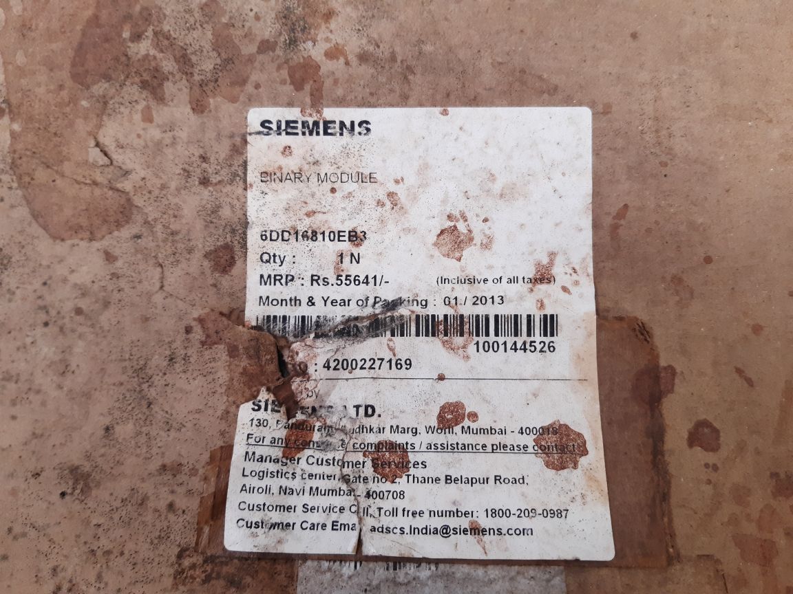 Siemens 6dd1681-0eb3 binary module