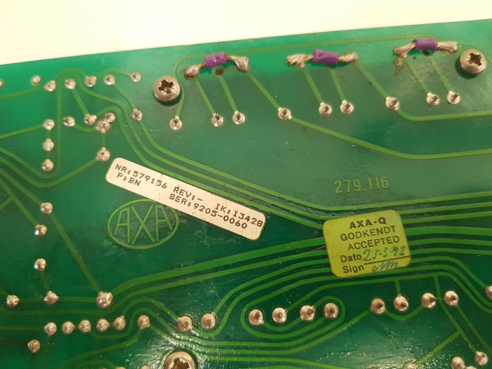 Axa Qsp-3 Pcb Card 579156