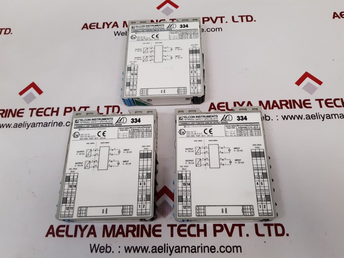 Elcon µ Range D 334 2 Channels Loop Powered Analog Output Driver